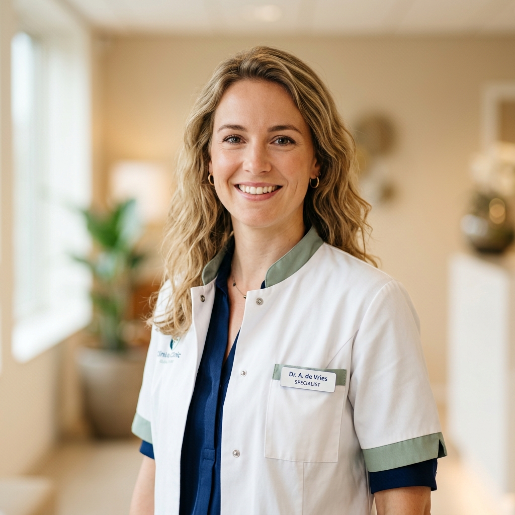 Portret van Dr. Sarah Janssen